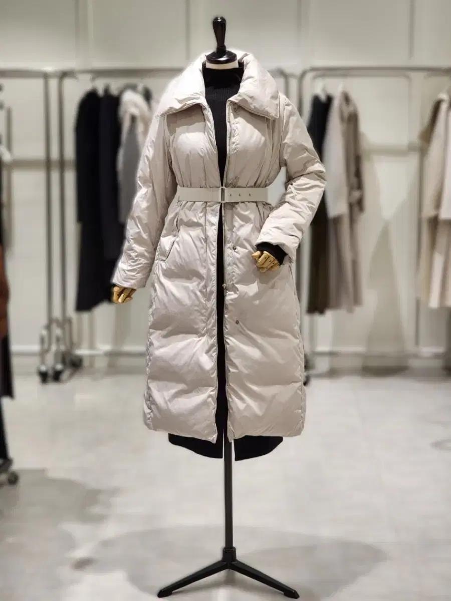 쥬크 신상 구스다운 카라 롱패딩 코트 ZOOC 패딩