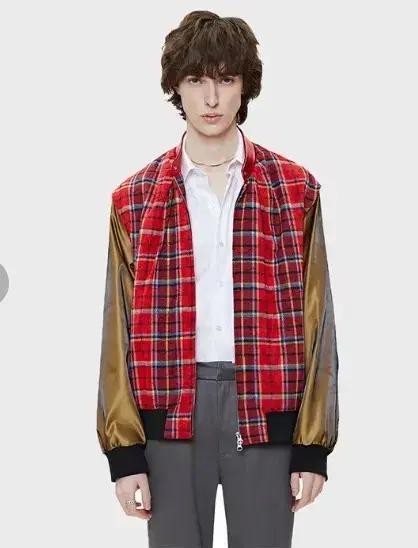 레이블리스 RED SEE THROUGH BOMBER