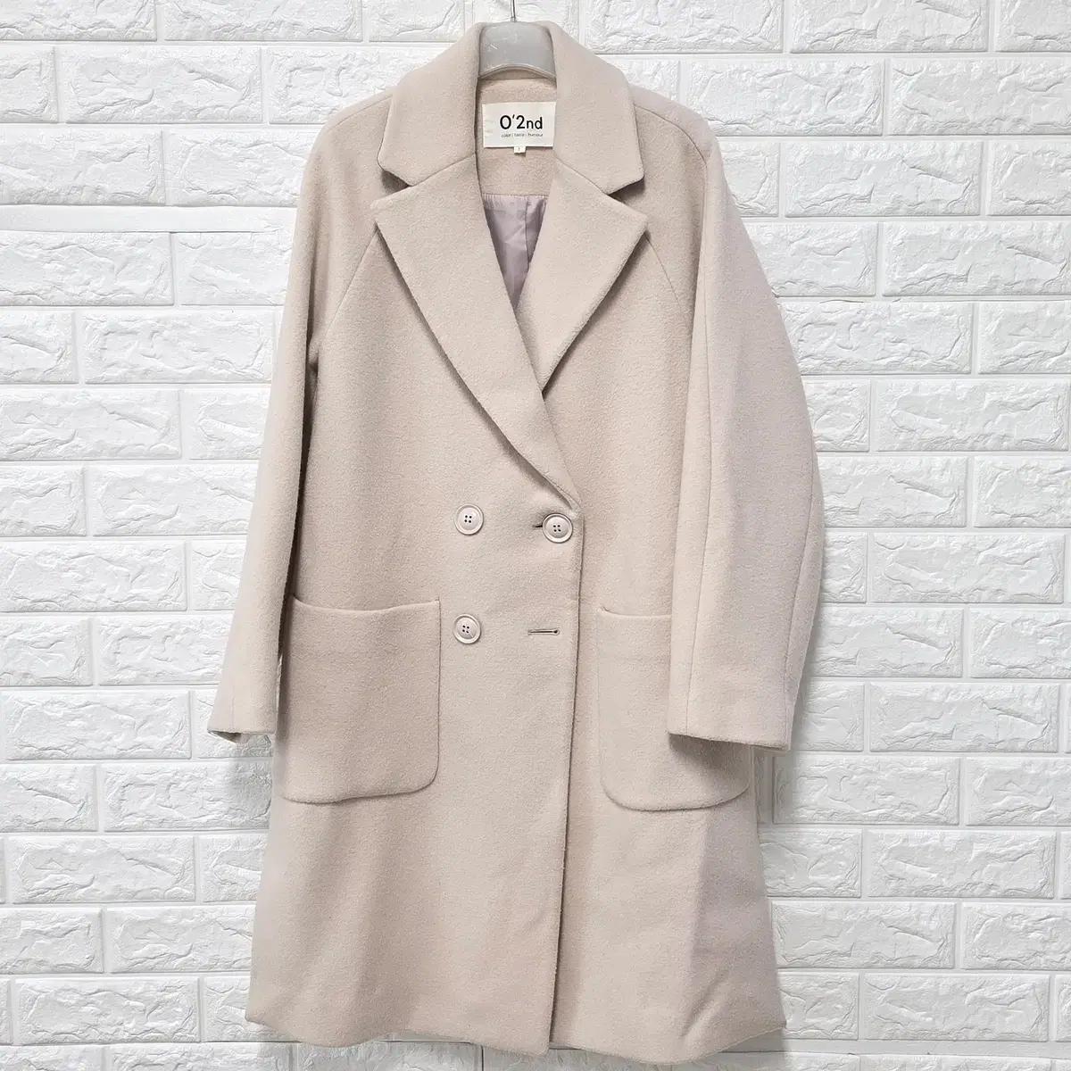 M 한섬 오즈세컨 모혼방 겨울 코트 a958