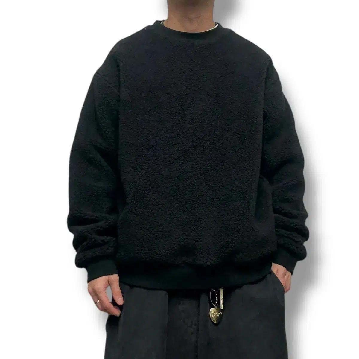 BEAMS 빔즈 오버핏 플리스 스웻셔츠 후리스 맨투맨