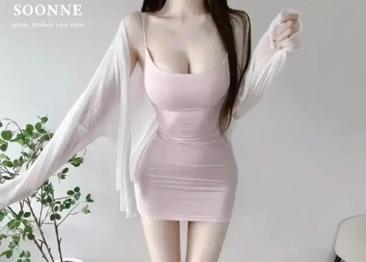 순느 자체제작 탱글봉봉 원피스 쿨 연핑크 새상품