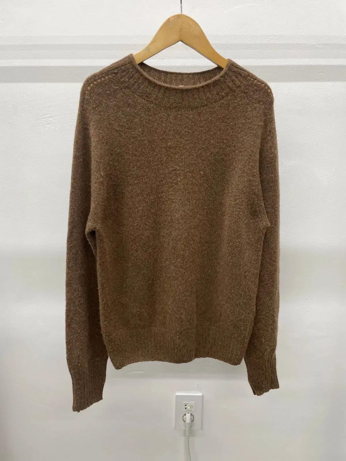 여성)한섬 더캐시미어 the CASHMERE 울 낙타 니트 S,85사이즈