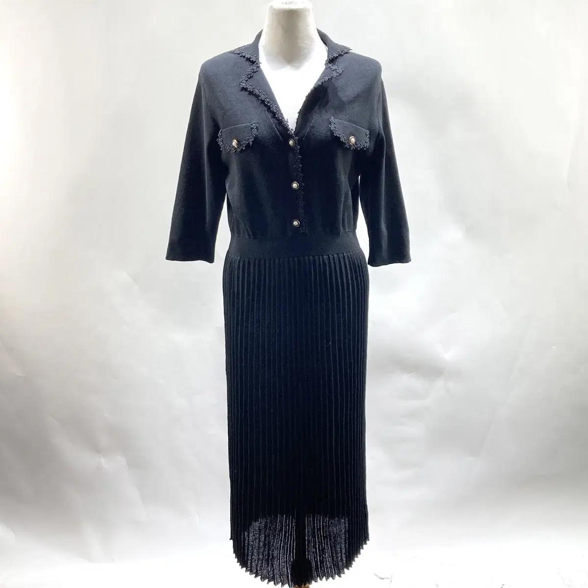 the mac 니트 롱원피스 블랙 55 영구제