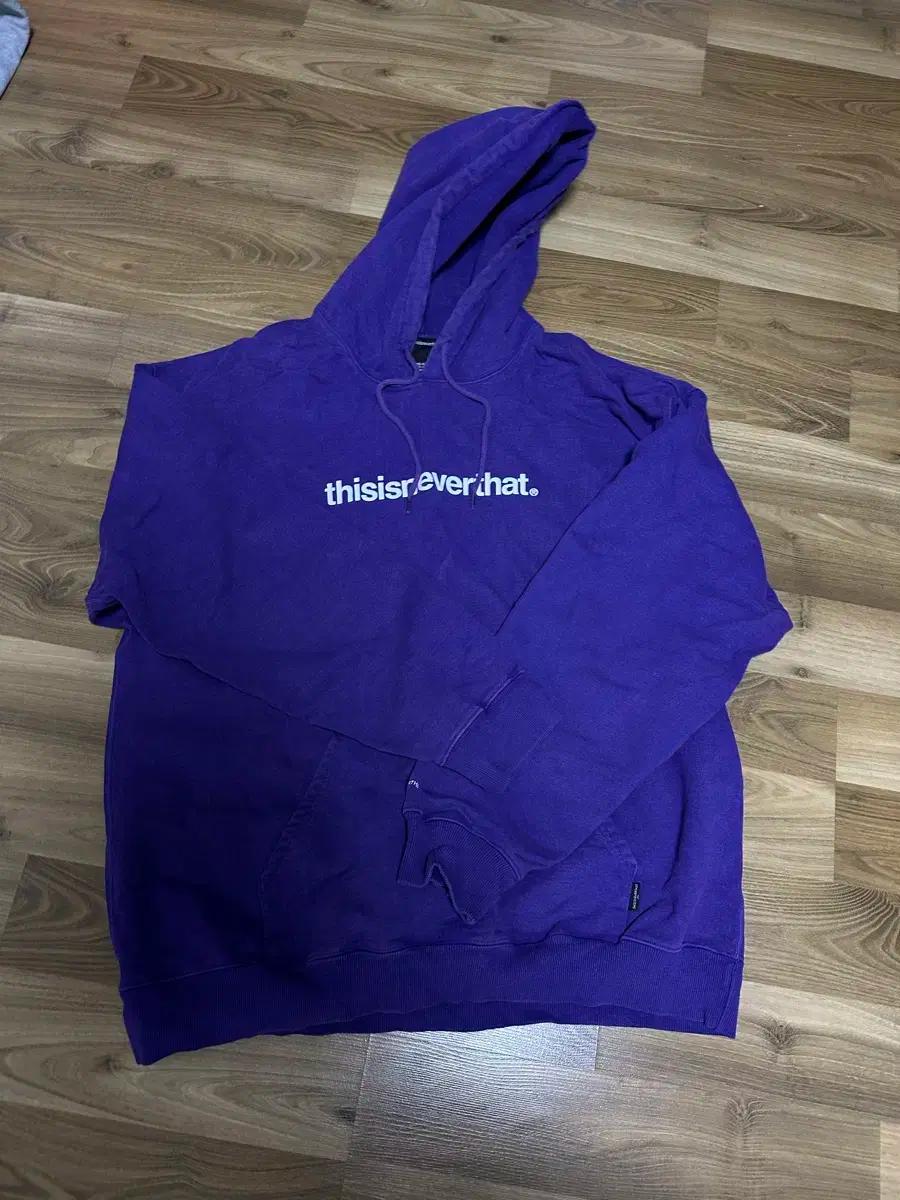디스이즈네버댓 퍼플 후드티