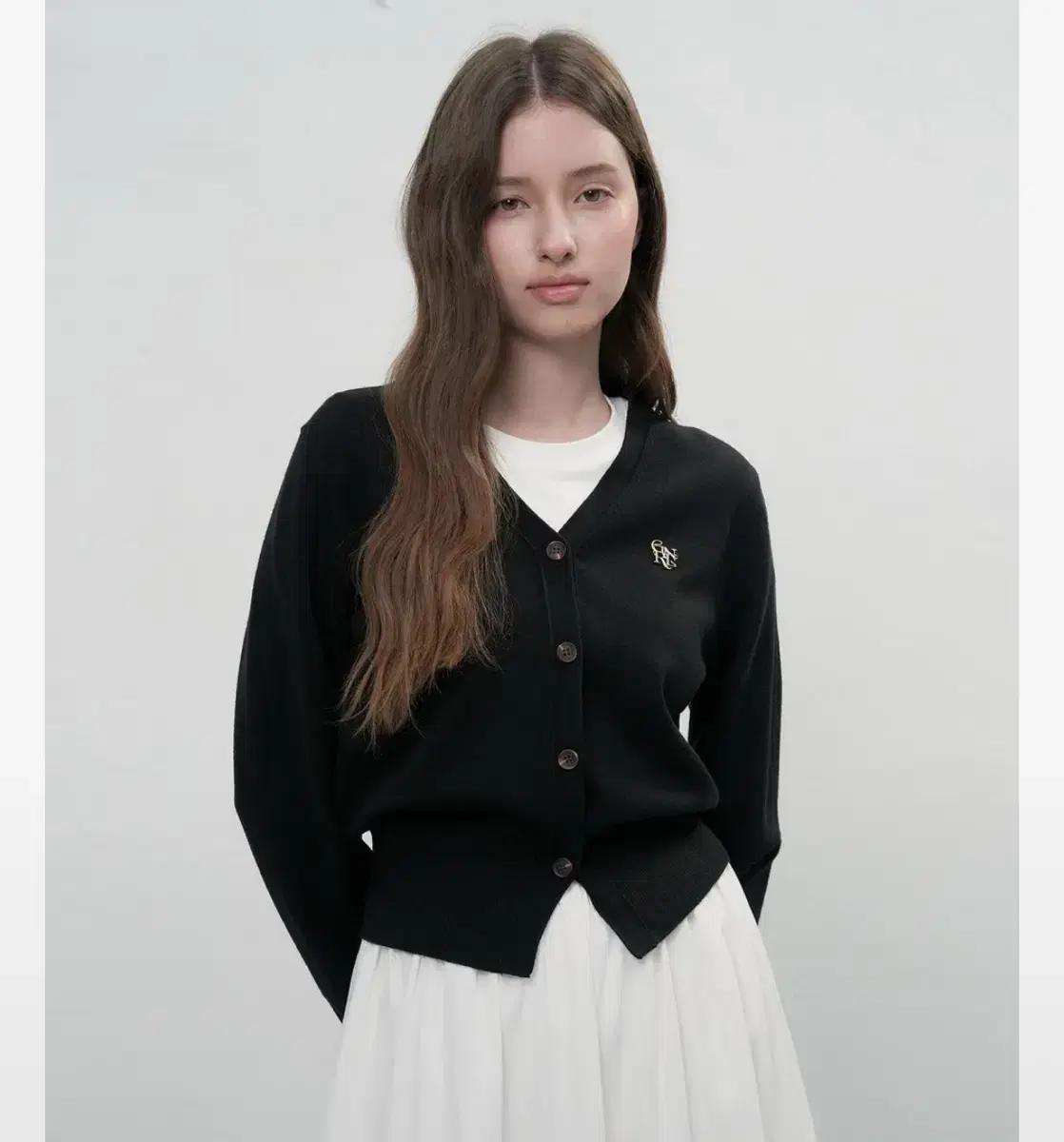 제너럴아이디어 에센셜 가디건 블랙 M