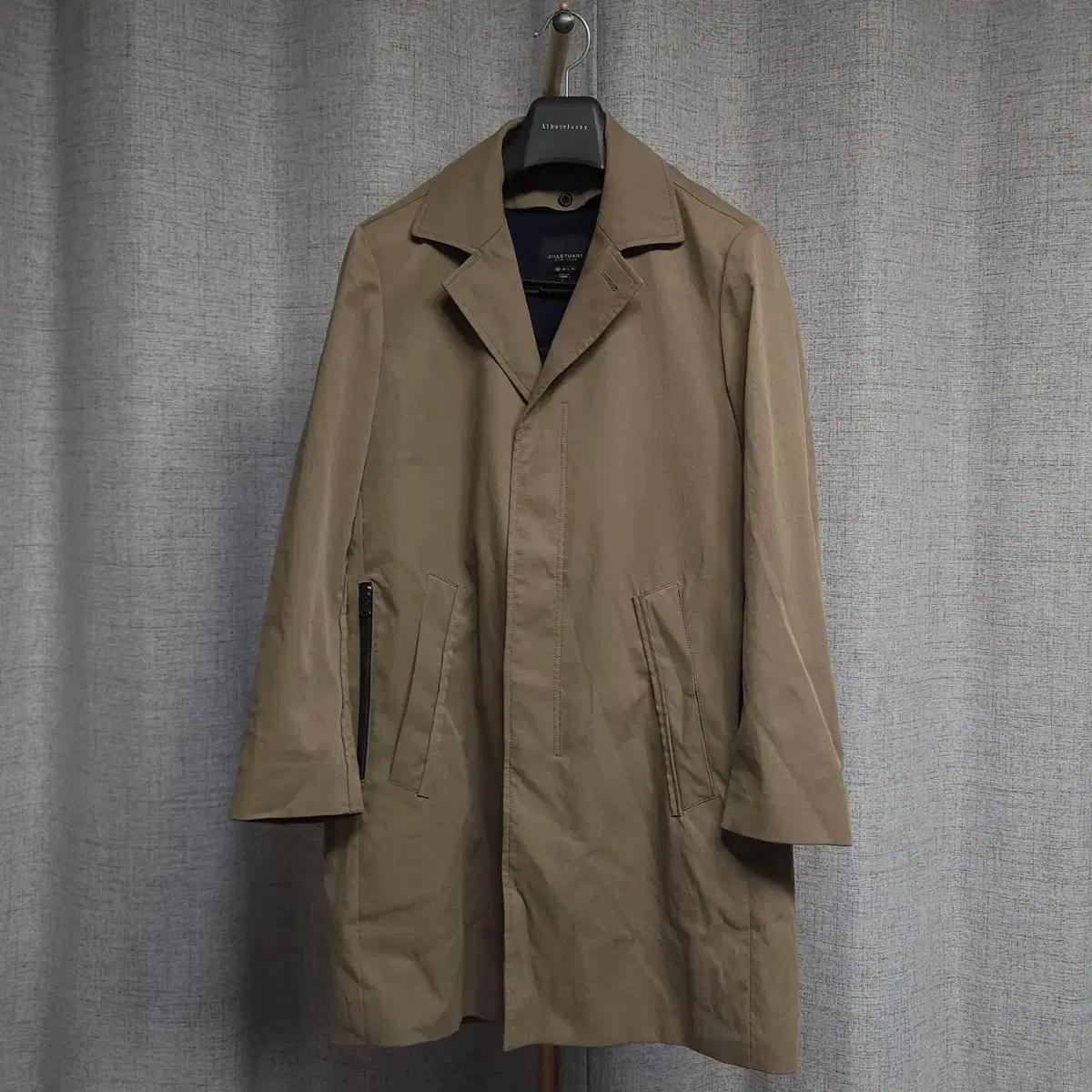 95 ) 질스튜어트 뉴욕 남성 트렌치 코트 연브라운