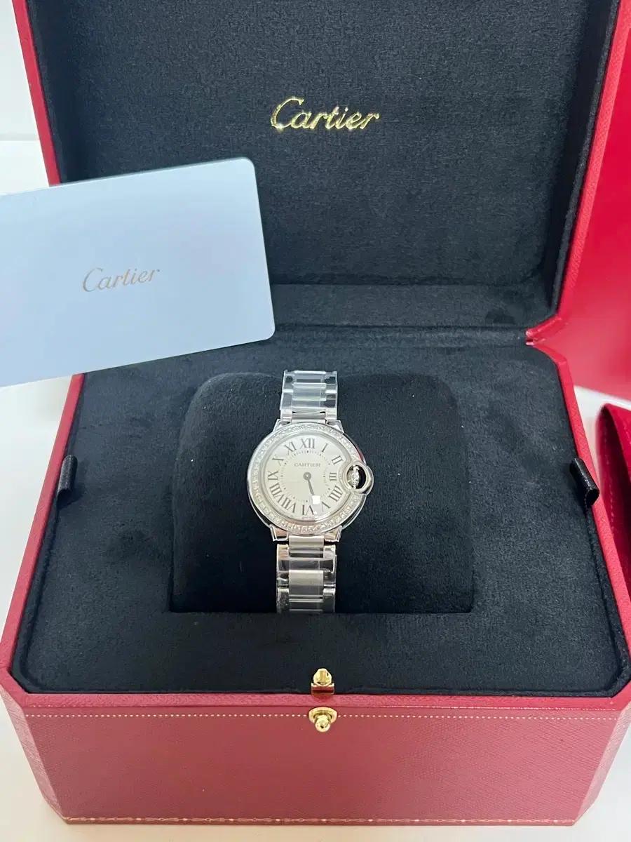 까르띠에 발롱블루 28mm 다이아몬드