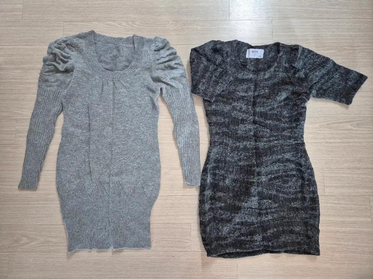 여성 니트 원피스 2종