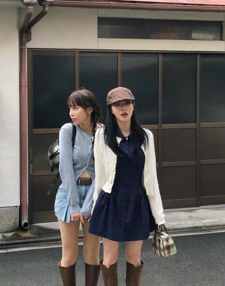 클라우드이모션 원피스+헌팅캡 코디세트 판매합니다 4만원