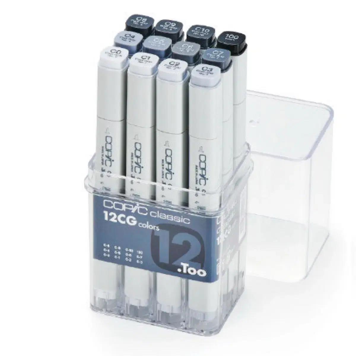 코픽 Copic 트윈 마카 12색 세트 CG 쿨그레이