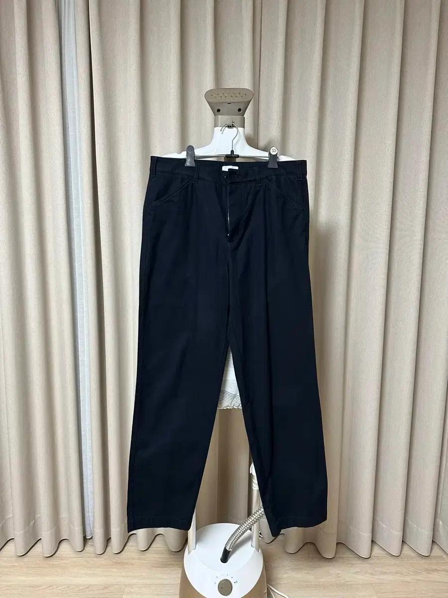 아르켓 코튼 트라우저 네이비 48 새상품