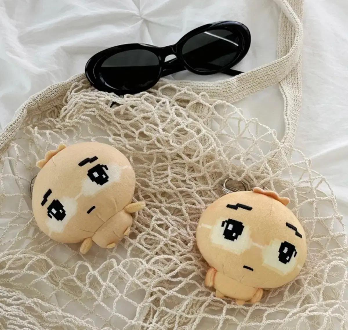 안경만두 안경군만두 키링 미개봉 태닝만두