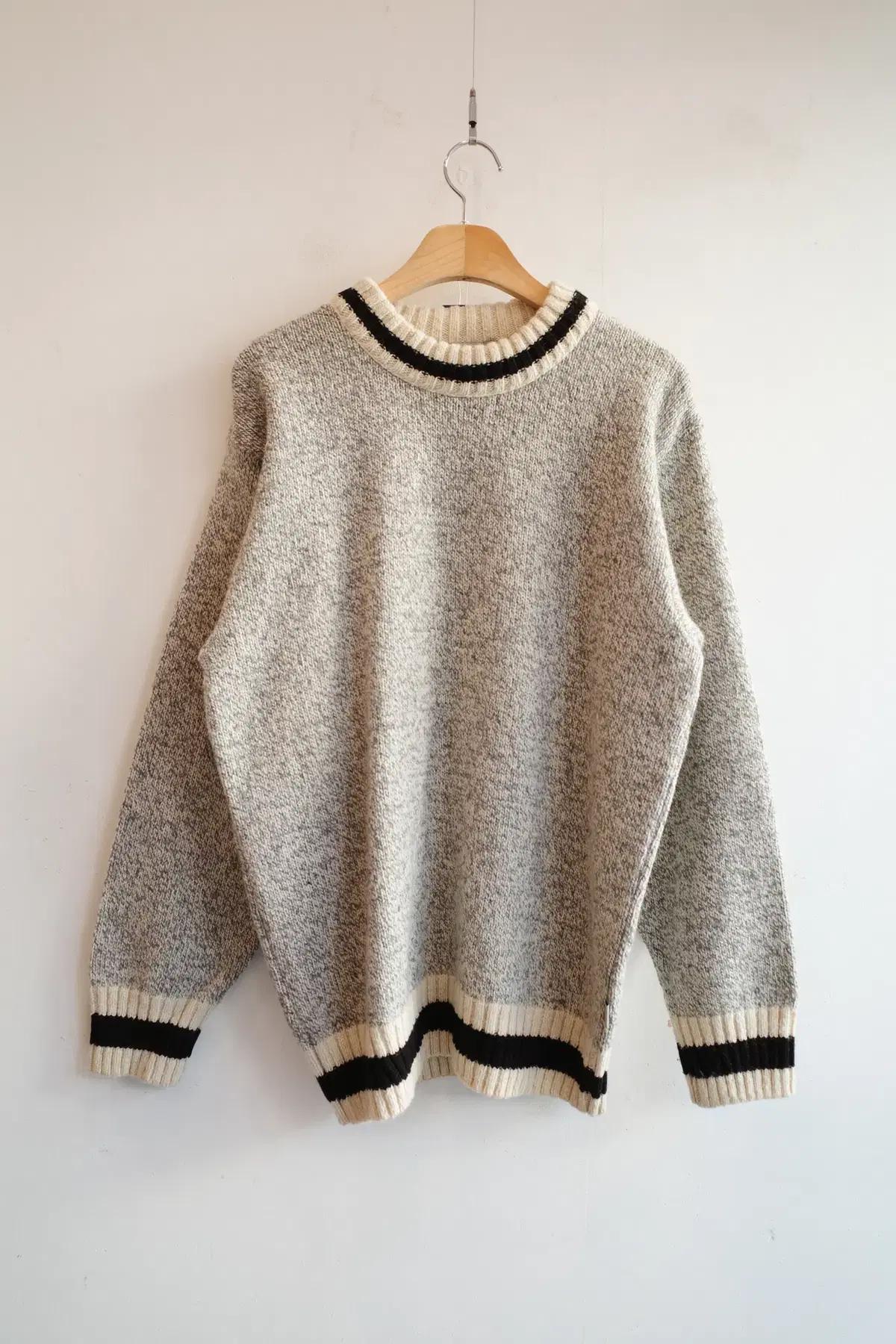 Japan brand 멜란지 울 니트 (MADE IN CANADA)