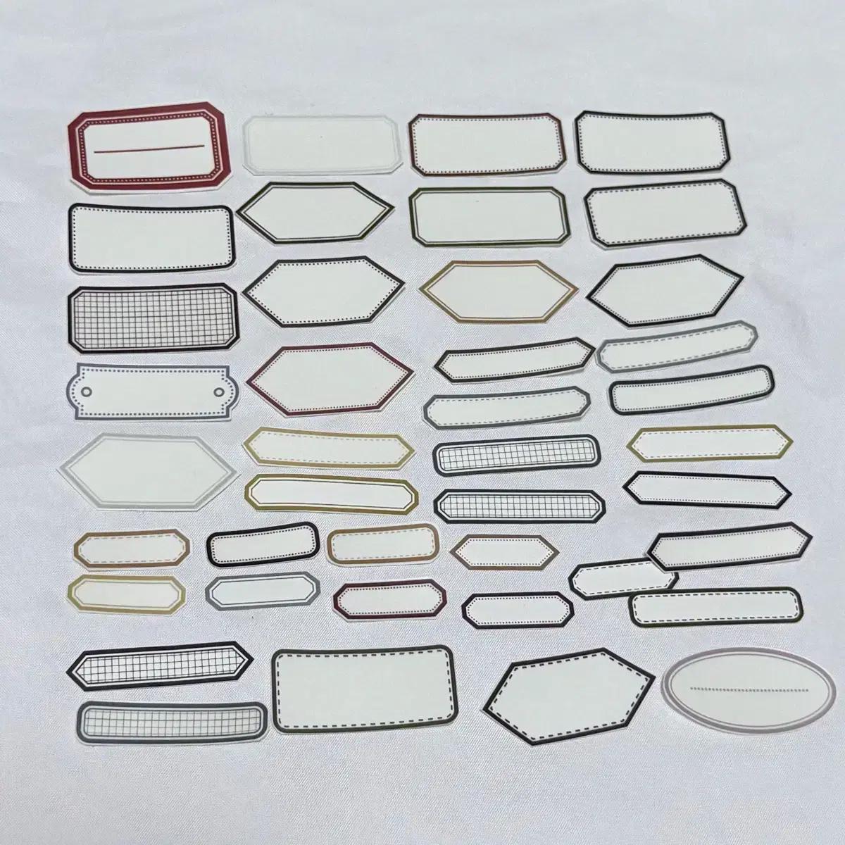 [ 빈티지 ] 심플 라벨 컷 스티커팩 1 / 다꾸 감티지