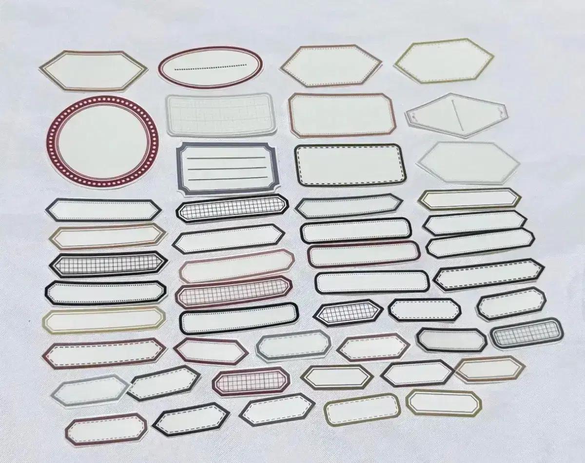 [ 빈티지 ] 심플 라벨 컷 스티커팩 2 / 다꾸 감티지