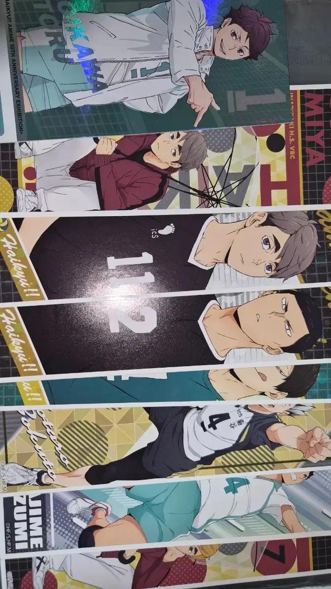 (일괄)하이큐!! 10주년 기념전] 랜덤 캐릭터 티켓 + 롱스티커