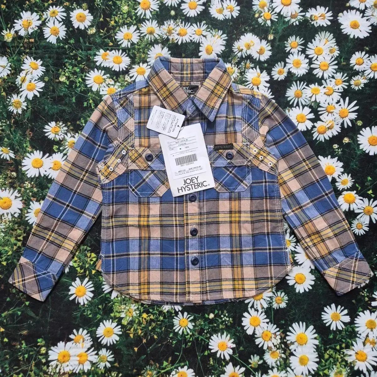 Hysteric glamour mini 체크 웨스턴 셔츠 키즈100