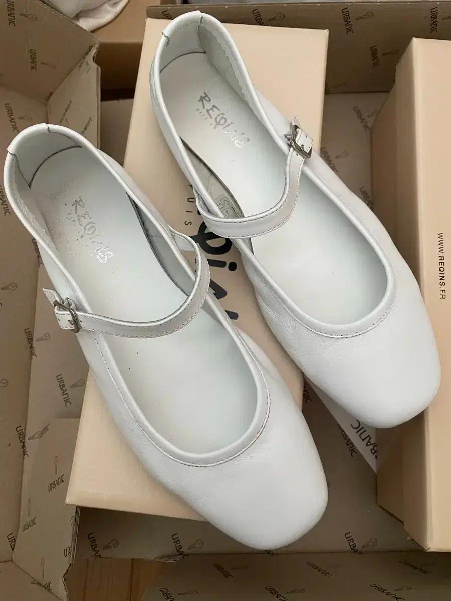 REQINS Honor_Blanc 흐꺙 메리제인 무광 화이트 37