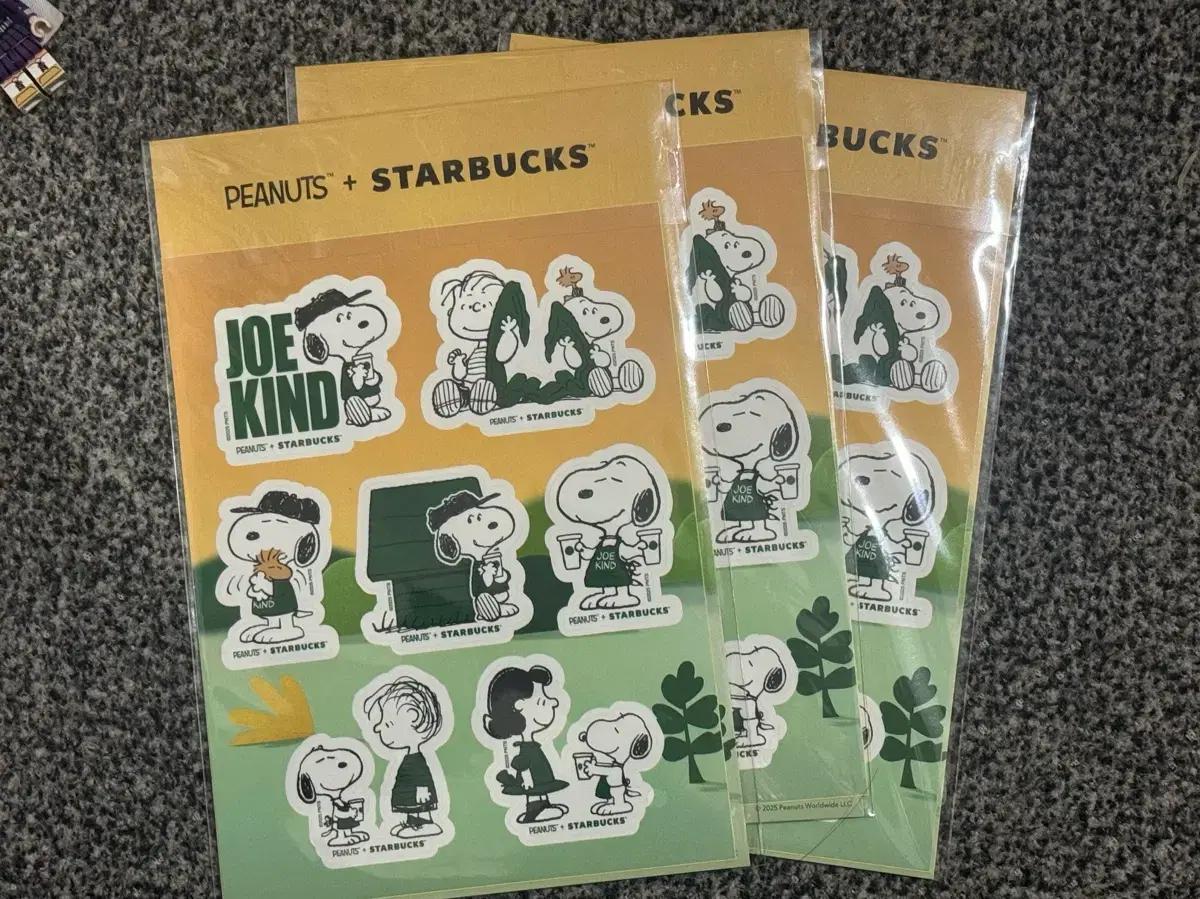 스타벅스x스누피 스티커팩 3장 일괄