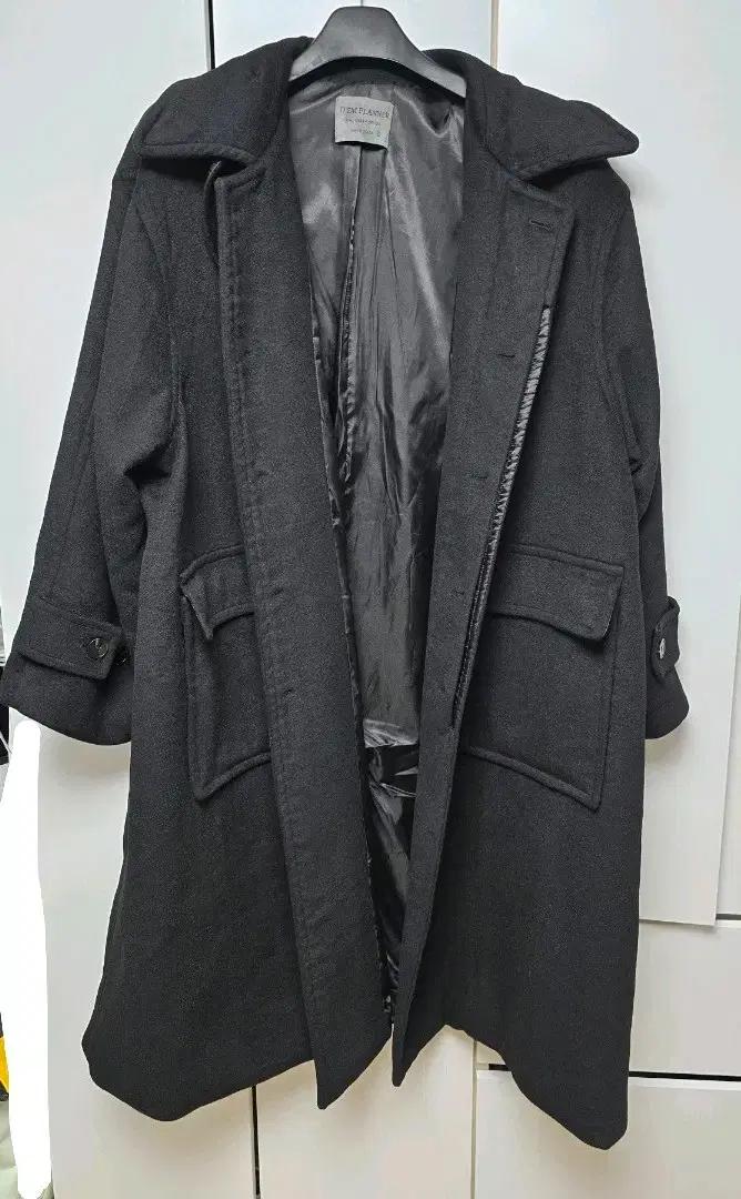 울90 / 오버핏 발마칸 롱 울코트