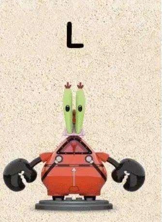 스폰지밥 Mr. Krabs L 집게사장 우주복 피규어