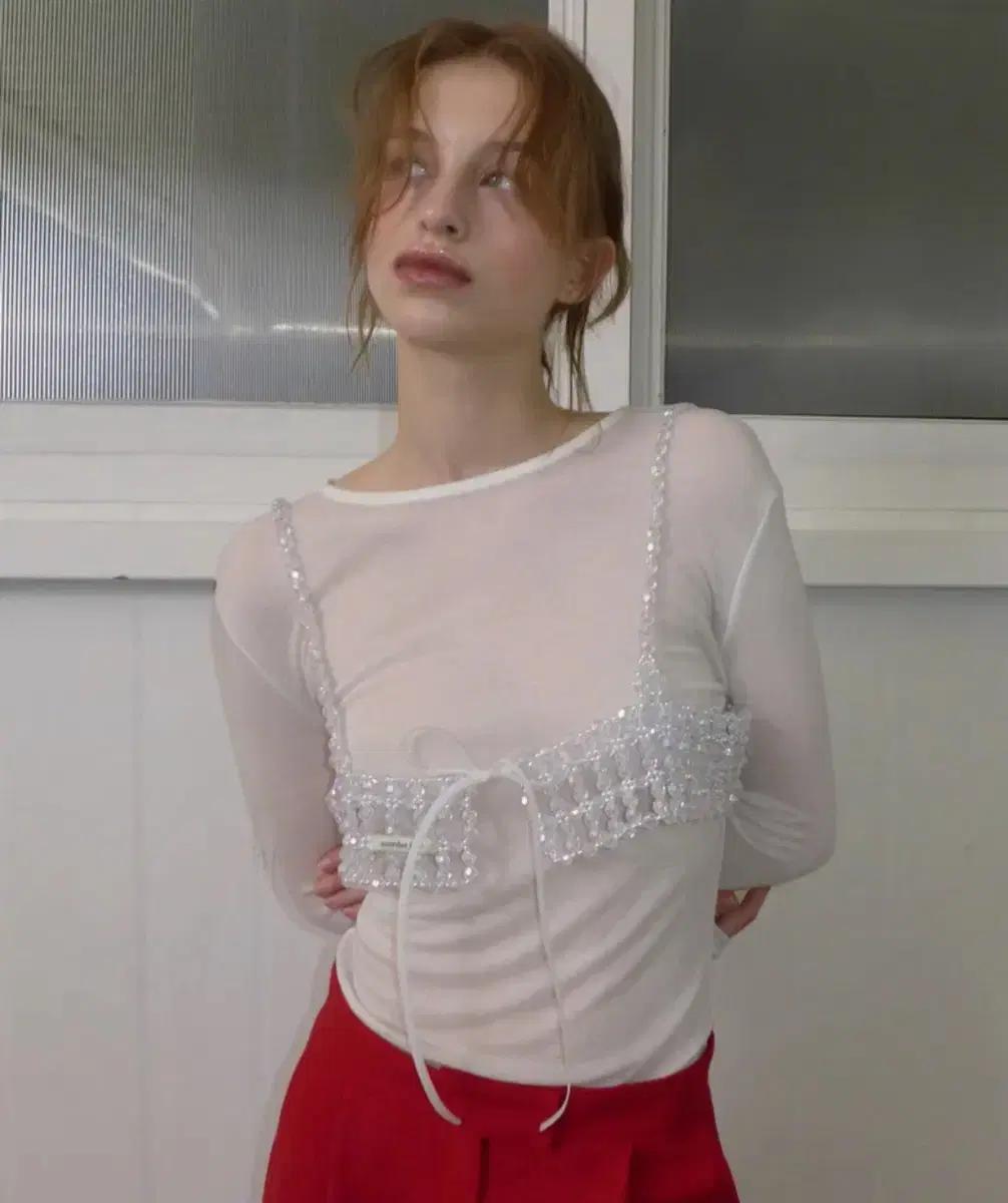 (새상품)오버듀플레어 SOFT TENCEL SOLID T 롱슬리브티셔츠