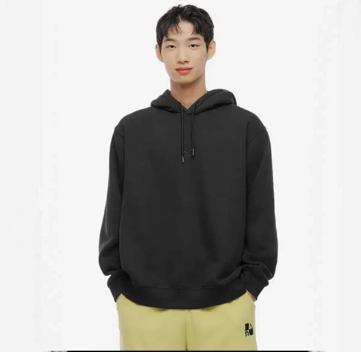 2XL) 리복 오버핏 후드티 후드 티셔츠