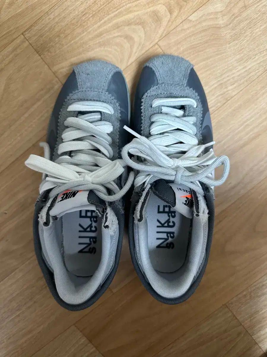 나이키x사카이 줌 코르테즈 그레이 240사이즈
