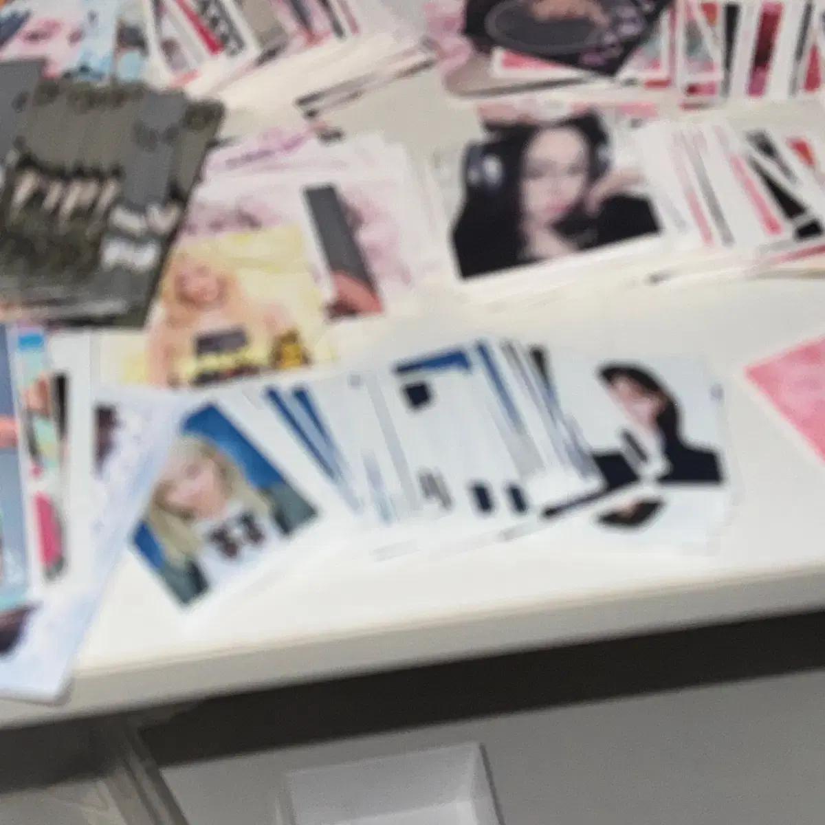 일괄 500장이상 에스파 비공굿 포카 카리나 윈터 닝닝 지젤 도무송 증사