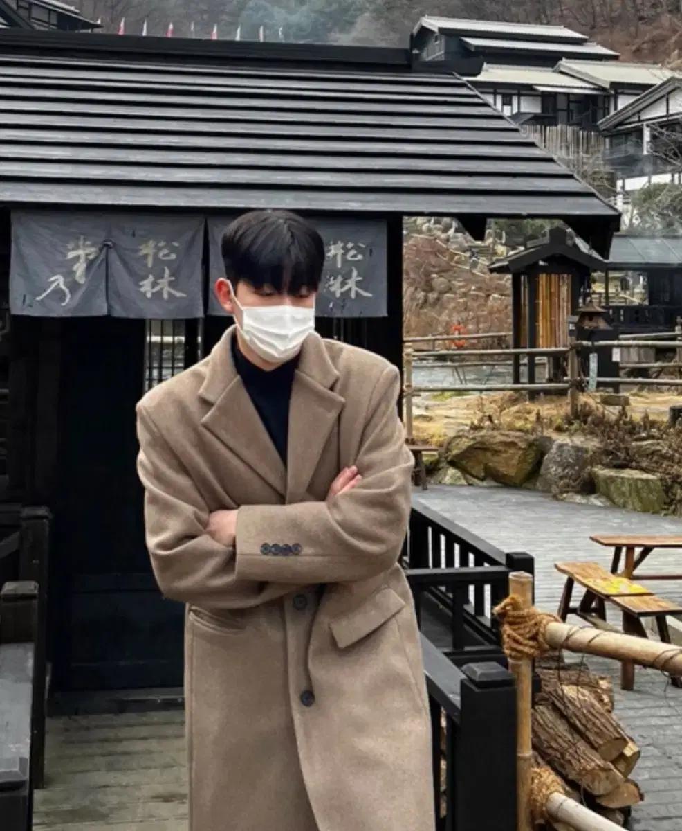 남성 겨울 롱 코트 새제품