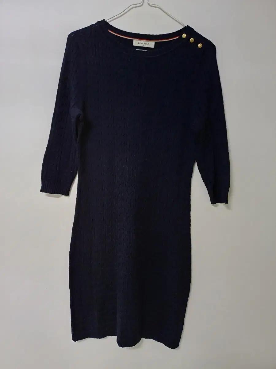 여성 빈폴 봄.가을 겨울 꽈배기 울원피스 (스판90-95)