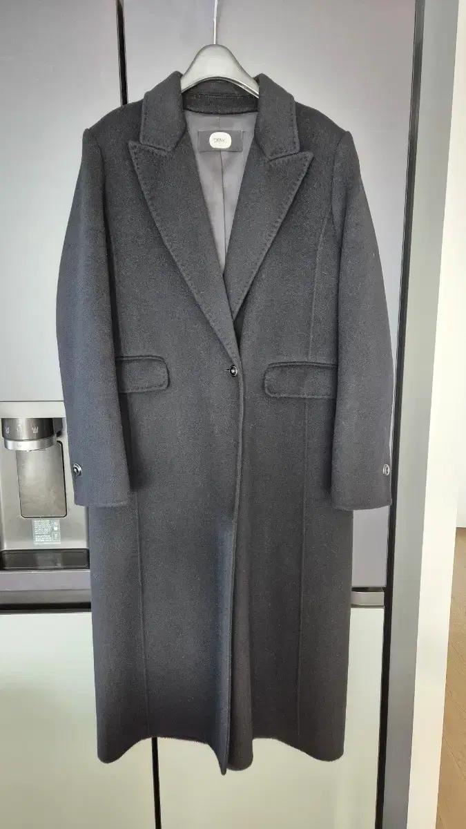 듀엘 여성 핸드메이드 블렌드캐시미어 코트 블랙