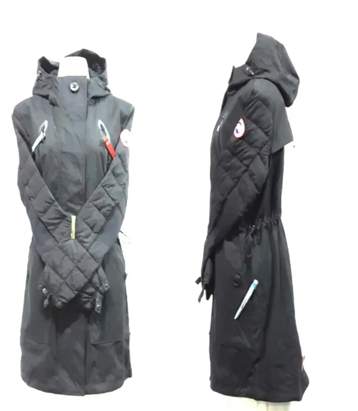 캐나다구스 / 방수방풍  롱자켓 /소매다운/택L-G/기장92/큐알코드확인