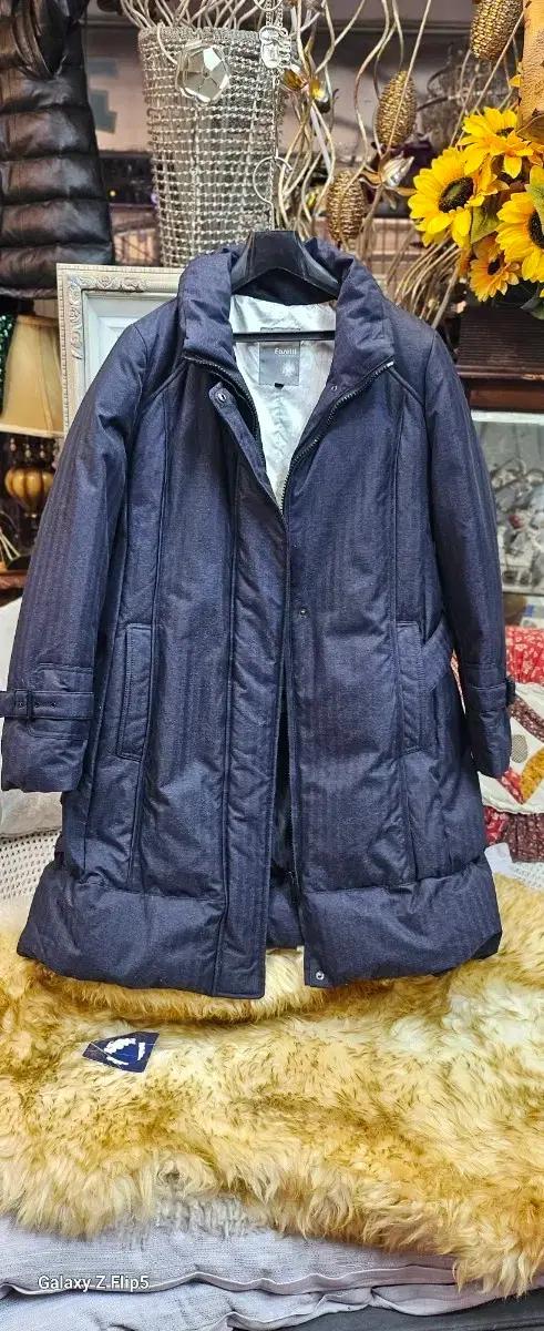 Faretti 여성 롱 패딩 네이비