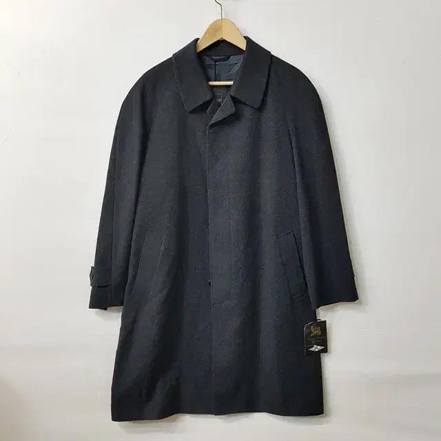 [새상품] FARAGO 캐시미어 100% 롱 코트 차콜 남성용