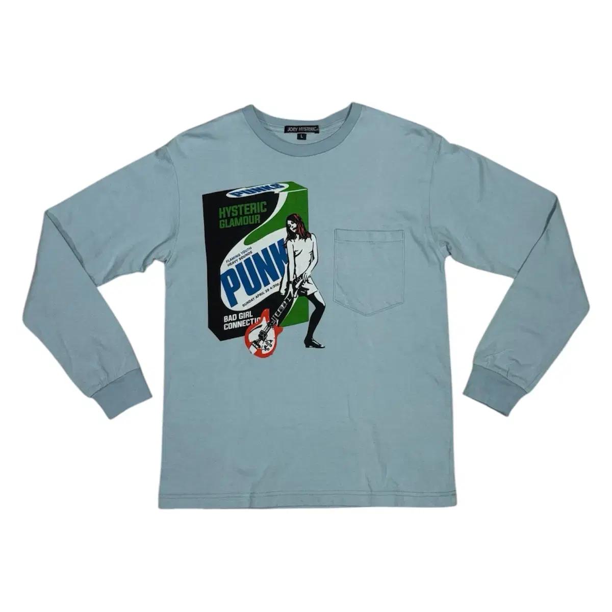 히스테릭 글래머 락커 히스걸 펑크 포켓 디테일 롱슬리브