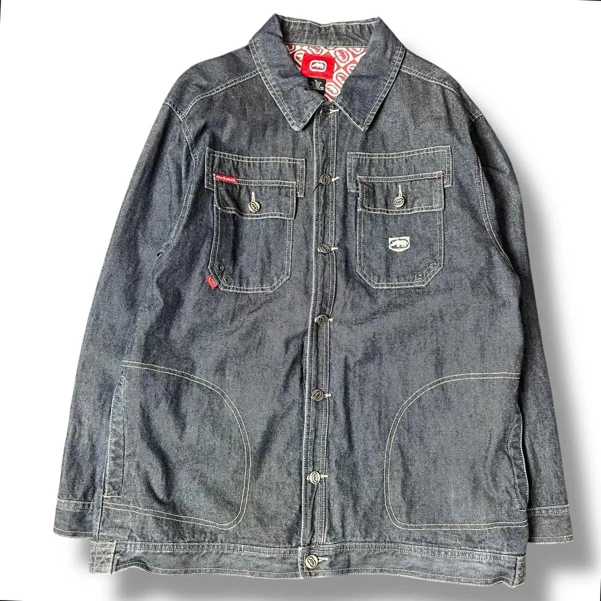 ECKO UNLTD 에코 언리미티드 힙합 올드스쿨 데님 자켓 XL
