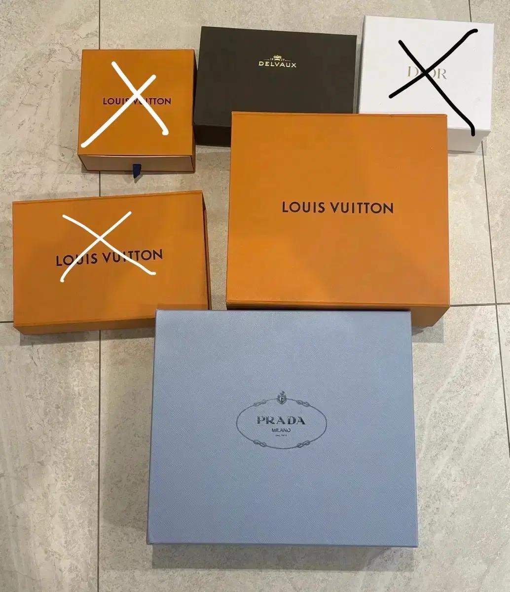 명품 박스 싸게 판매합니다. (프라다, 루이비통, 디올, 델보 박스)