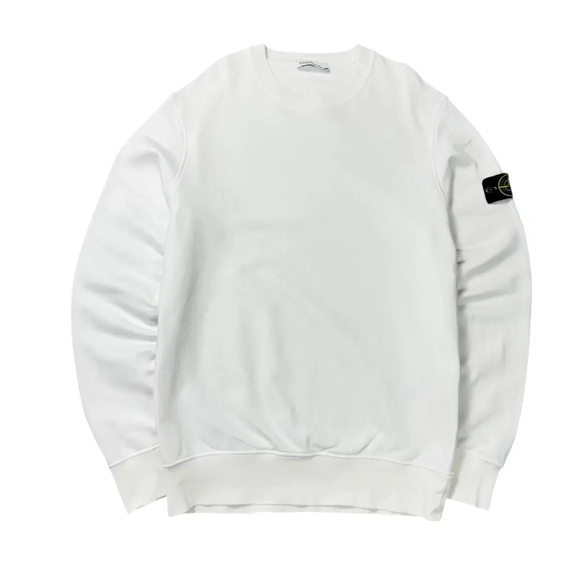 (XL) 22fw 스톤아일랜드 와펜 크루넥 화이트