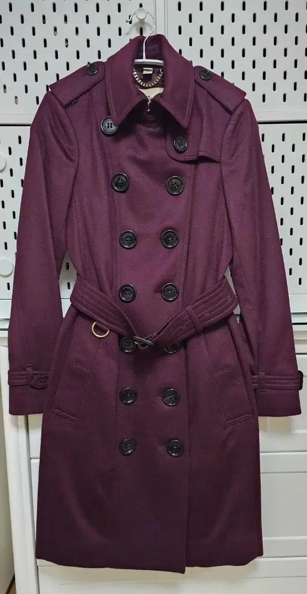 [버버리] 100% 캐시미어 샌드링햄 코트