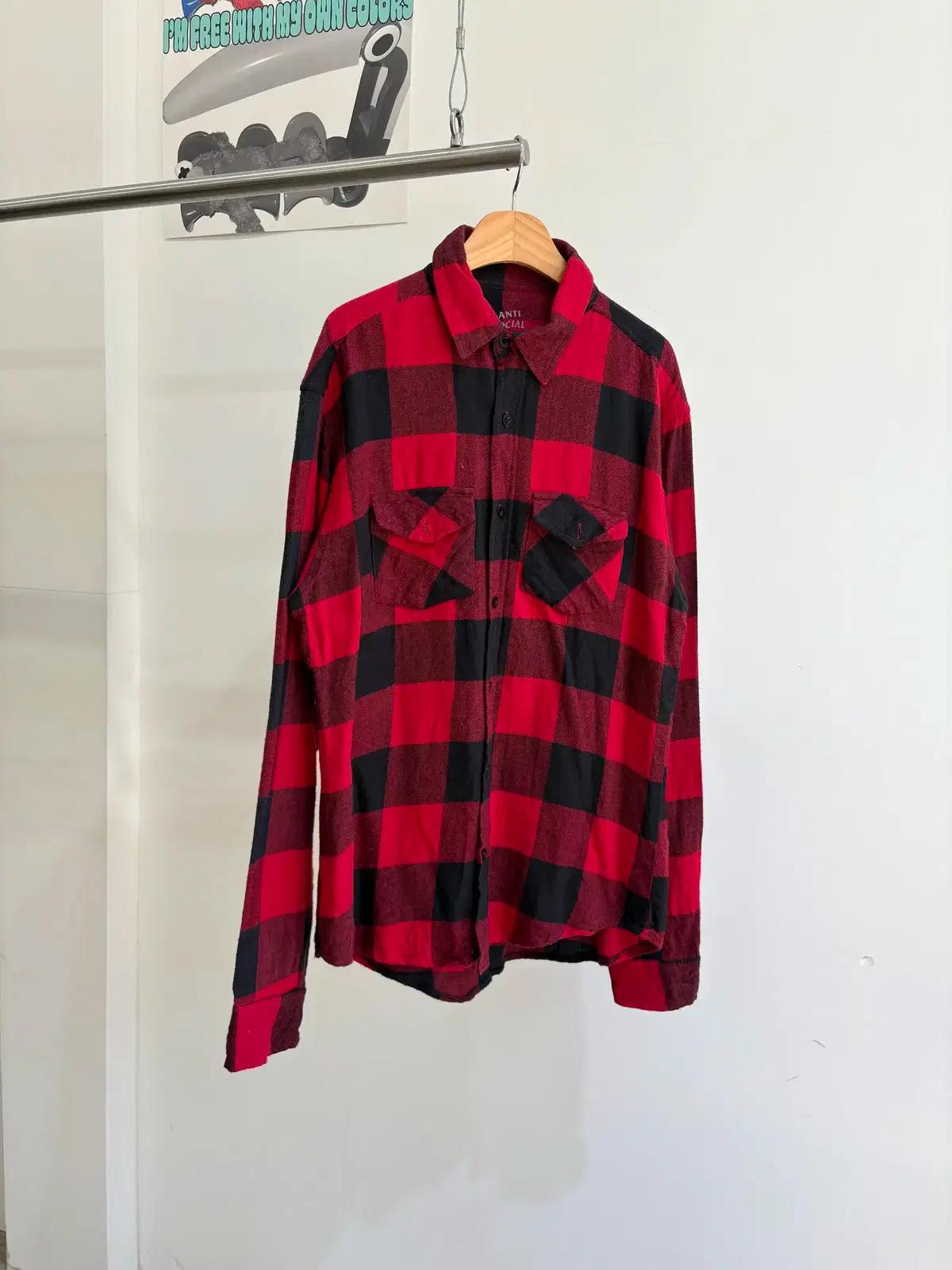 ANTISOCIAL SOCIAL CLUB (Made in USA)체크셔츠