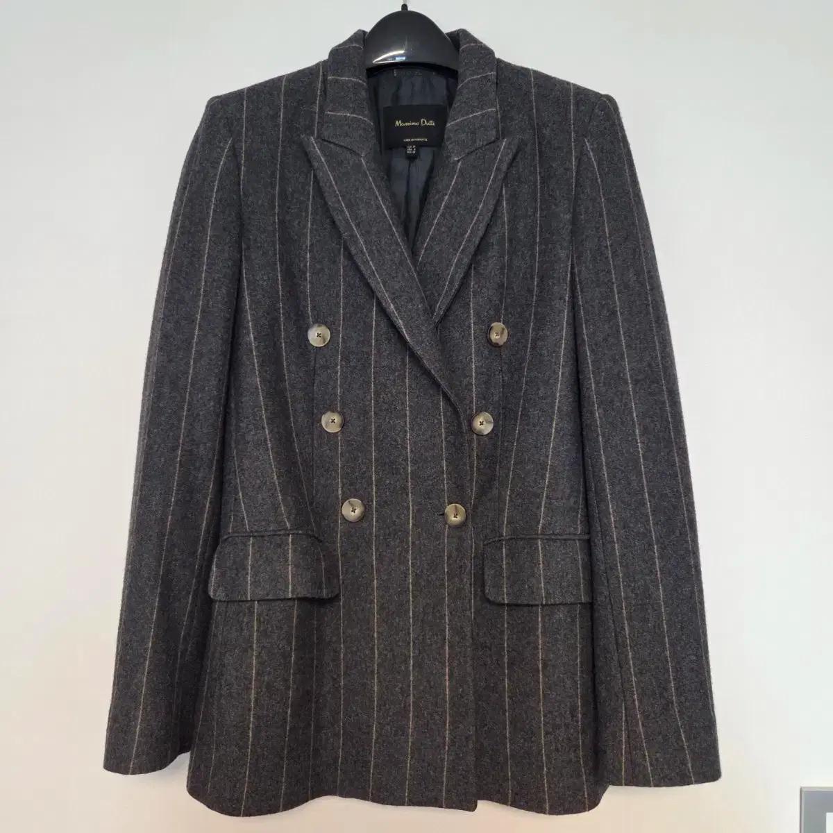 마시모두띠 다크그레이 모직 자켓