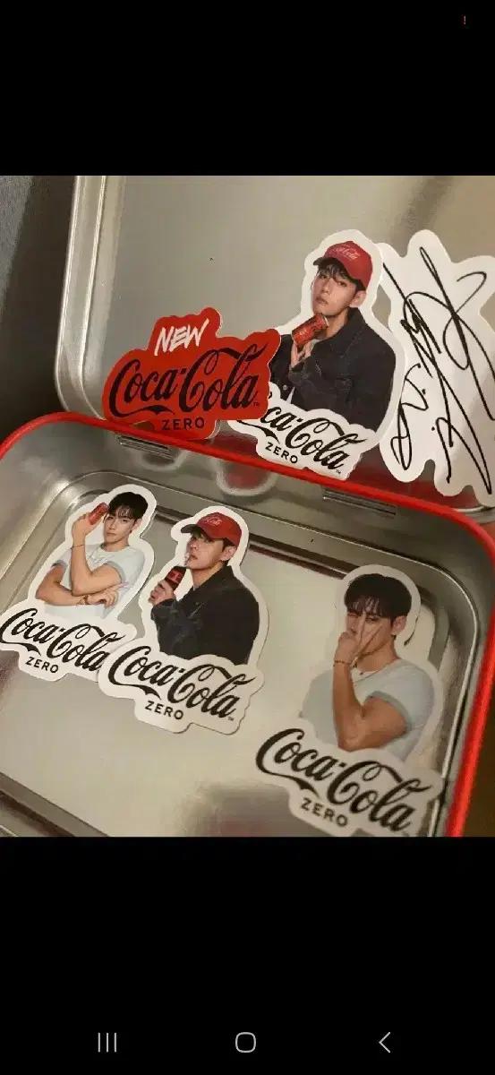 10개.코카콜라 뷔 틴케이스 스티커 방탄 포카 Bts 정국