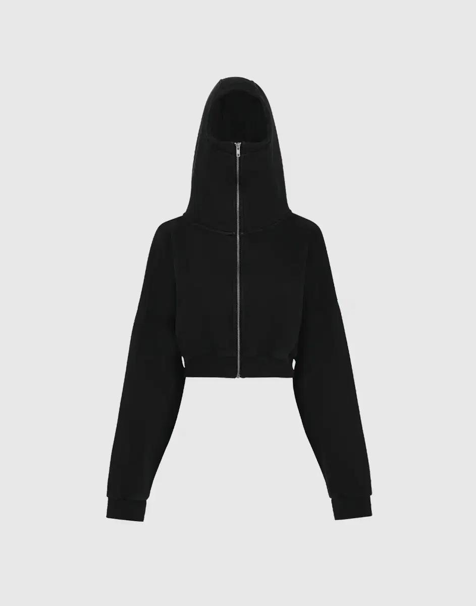ENTIRE STUDIOS CROPPED FULL ZIP (SOOT)