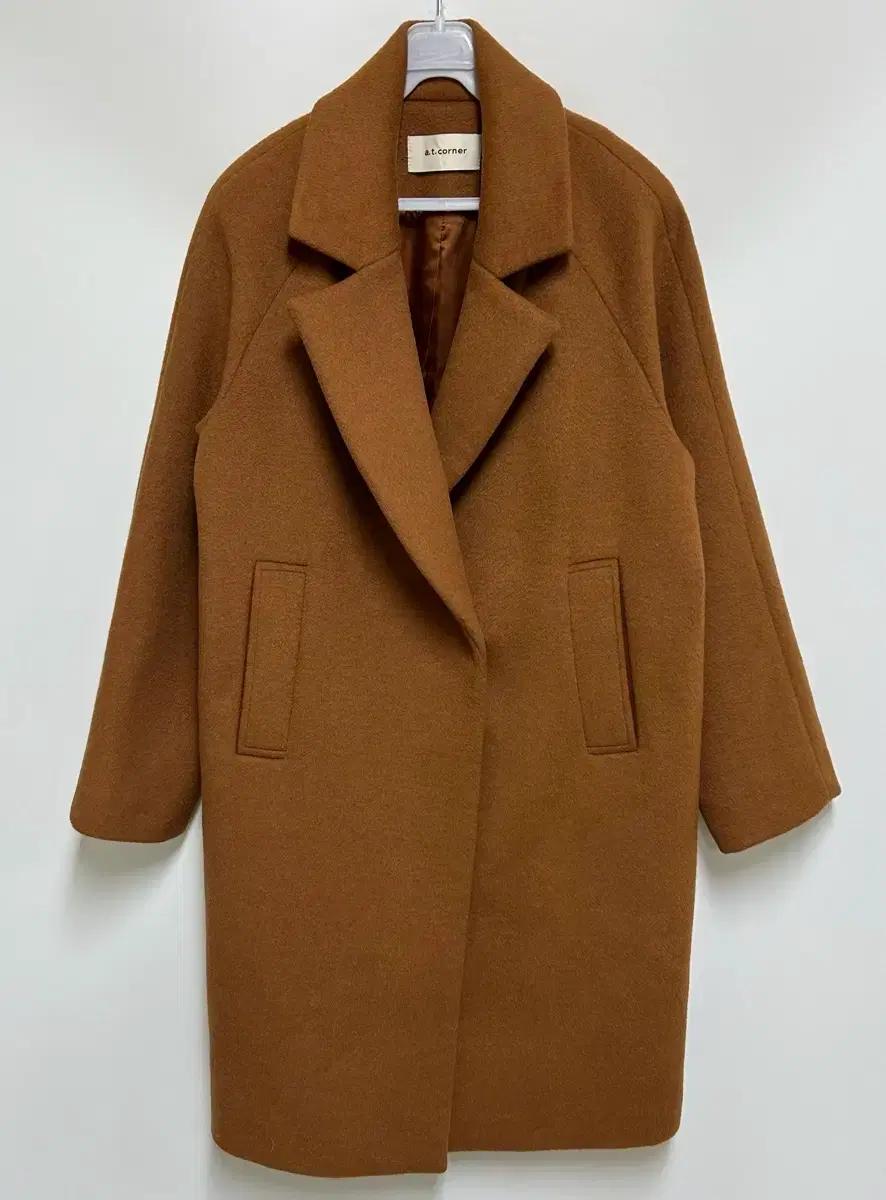 [여자_55]앳코너 브라운 울 롱코트