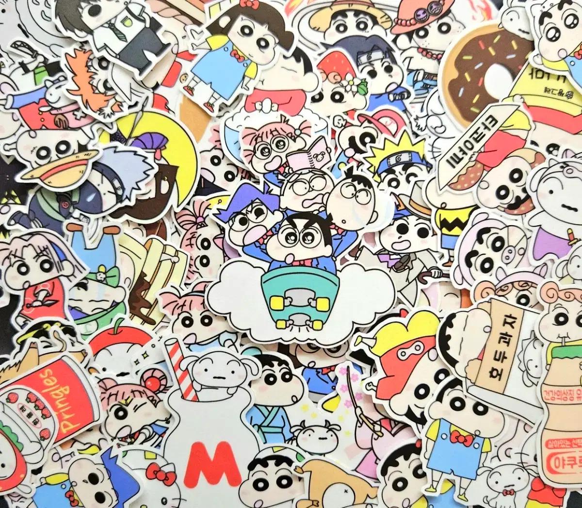 짱구는 못말려 캐릭터 무중복 애니 인스 인컷 다꾸 스티커