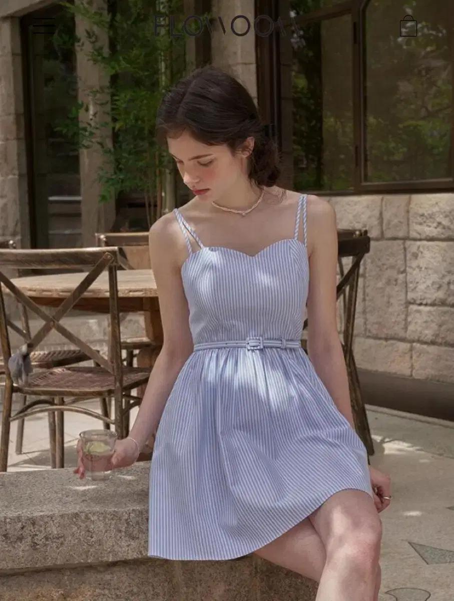 플로움 Mini Heart Bustier Dress 새상품