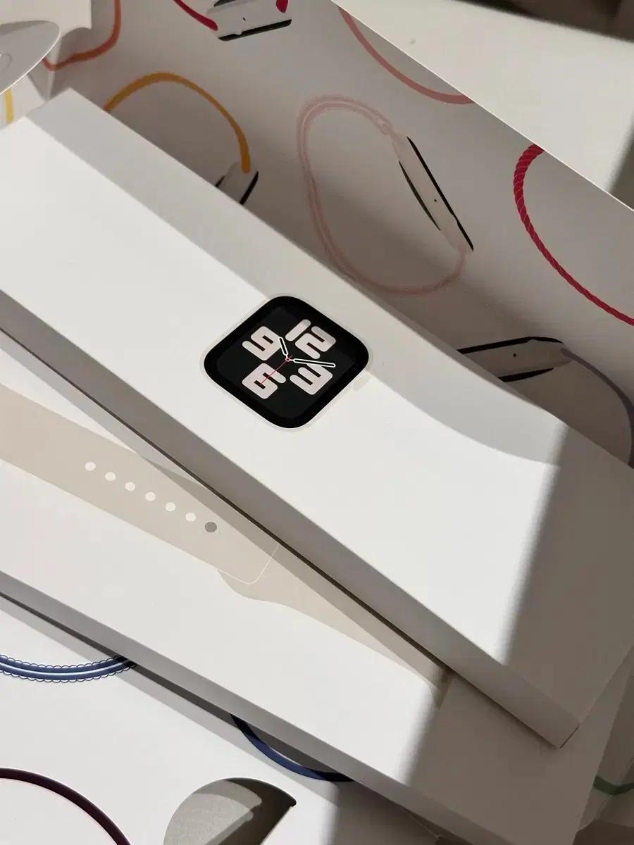 애플워치SE2 44mm 스타라이트 스포츠밴드 M/L 미개봉