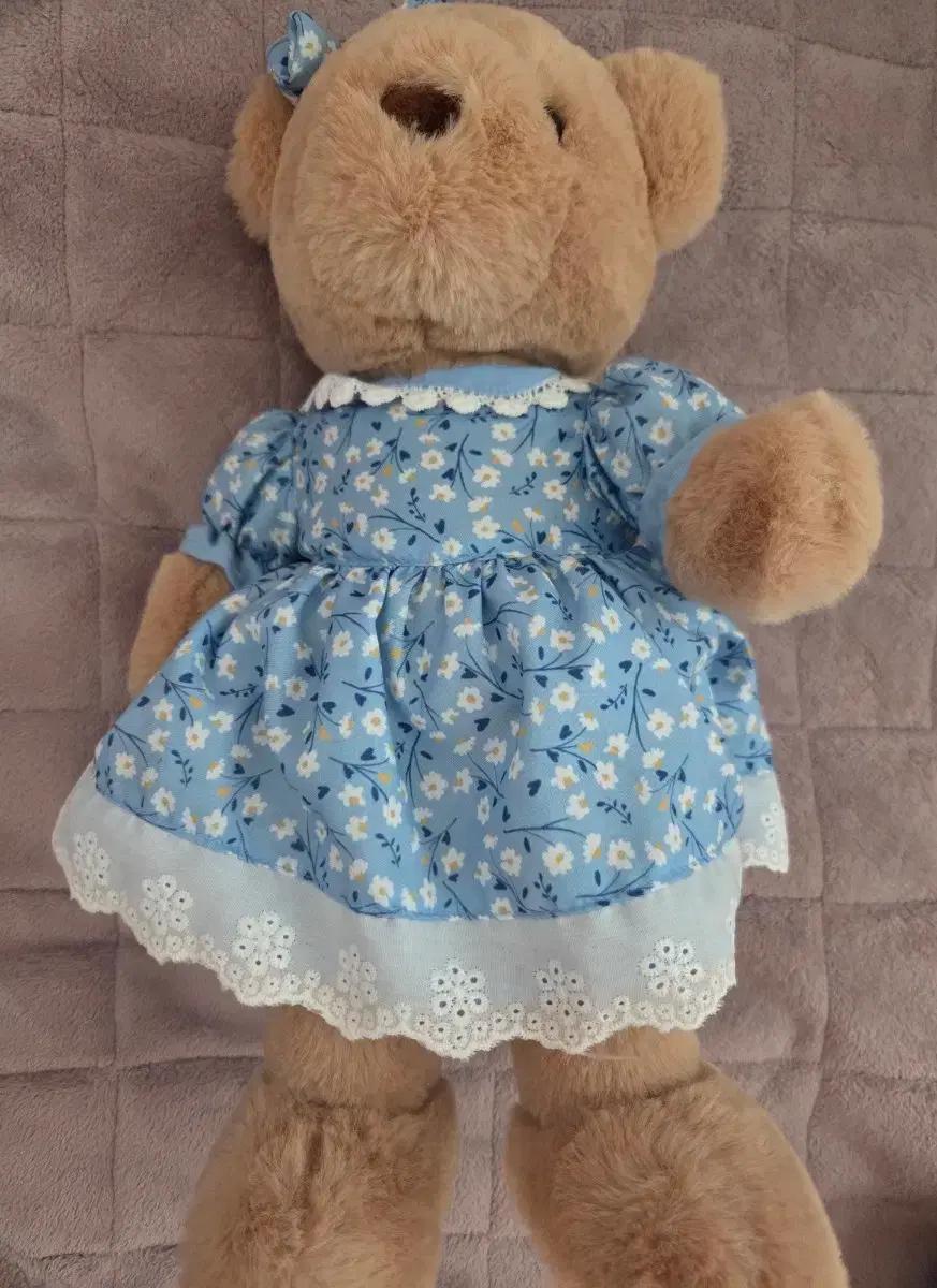 드레스베어 꽃무늬 원피스 곰인형 봉제인형 새상품