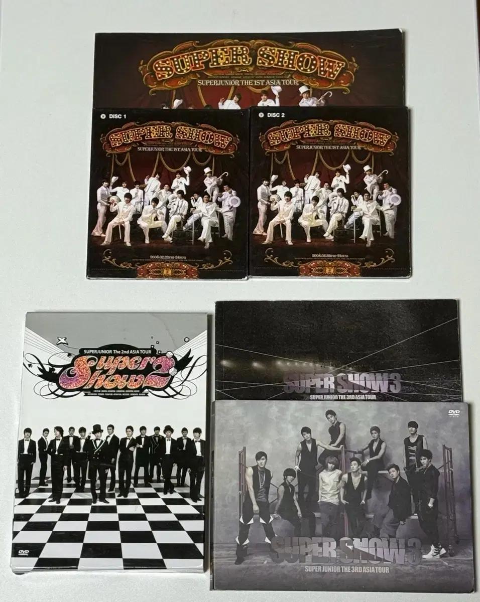슈퍼주니어 super junior 슈퍼쇼 1 2 3 DVD